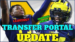 Michigan TRANSFER PORTAL UPDATE  Amorion Walker BACK DJ Walker GONE [upl. by Qirat122]