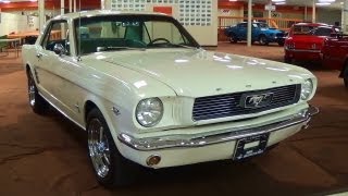 Awesome Sounding 1966 Ford Mustang 289 V8 Solid Lifter Cam 4 Barrel Carb [upl. by Dovev]