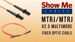 MTRJMTRJ 625125 Multimode Duplex Fiber Patch Cable  OM1 [upl. by Brennen227]