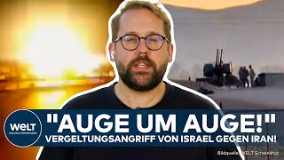 KRIEG IN NAHOST Israelischer Luftangriff auf Iran quotEin direkter Gegenschlagquot Teheran dementiert [upl. by Sundberg788]