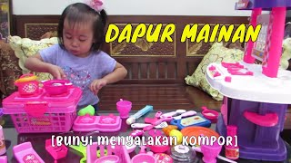 Dapur Mainan Anak  Mainan Masak Masakan👩‍🍳Balita Lucu masak Kitchen Playset cooking [upl. by Aihsetel]