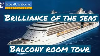 Brilliance of the Seas Spacious Oceanview Balcony Room Tour 9036 [upl. by Maiocco]