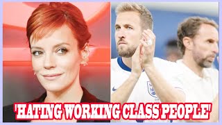 Lily Allen accused of hating working class people with bitterridicule of England fans after loss [upl. by Leticia]