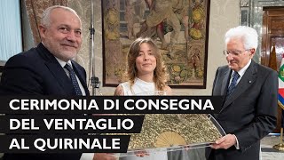 Mattarella incontra i componenti dell’Associazione Stampa Parlamentare per la consegna del Ventaglio [upl. by Anitaf]