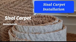 How To Lay Sisal Carpet Natural Carpet Sea Grassتوسط مصطفی اصغری work of Mostaffa Asghari [upl. by Venable]