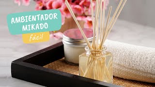 Cómo hacer un ambientador casero mikado  Craftología [upl. by Nat94]