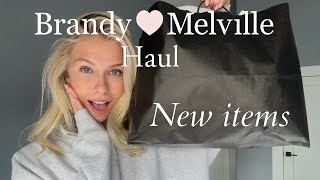 Whats new at Brandy Melville Model try on haul [upl. by Atteuqehs]