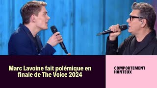 The Voice 2024  Marc Lavoine choque avec son attitude envers Alphonse en finale [upl. by Ecadnac]