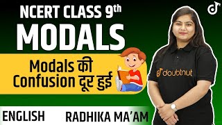 Modals Class 9  Explanation  Modals Easy Trick  English Grammar  Hindi Medium  Doubtnut [upl. by Nauwaj]