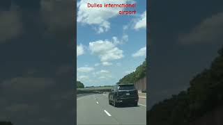 Driving to Dulles international airportWashingtonDCUSA [upl. by Arabelle]