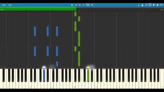 Piano Tutorial  Naruto Shippuden Ending 8 Bacchikoi  Synthesia [upl. by Kovar]