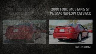 Magnaflow Catback vs Stock Exhaust  19992004 Ford Mustang GT [upl. by Frederigo]