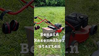 Sabo Rasenmäher Motor starten Benziner DIY Anleitung rasenmäher sabo kaltstart rasenmähen [upl. by Adnylam243]