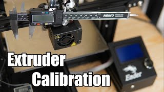 How To Calibrate Your 3D Printers Extruder Esteps Ender 3 [upl. by Ynnoj]