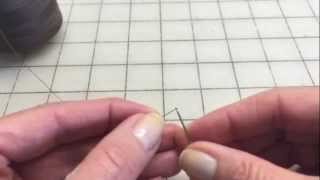 How to Tie a Knot Using a Single Strand Thread and Needle [upl. by Iaria232]