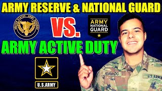 Why The ARMY RESERVE amp NATIONAL GUARD Might Be BETTER Than ARMY ACTIVE DUTY 2020 [upl. by Gnep]