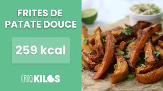 Frites de patate douce au four  CroqKilos [upl. by Rodgiva726]