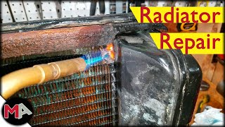 Tractor Radiator Leak Repair [upl. by Ees]