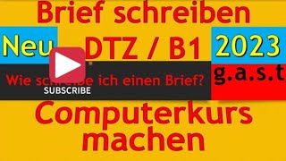 Brief schreiben B1 Teil 1 كتابة الرسالة بطريقة سهلة مستوى B1 [upl. by Nwatna]