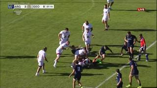 Rugby  Midyear rugby union internationals  2017  ArgentinaGeorgia full match [upl. by Ojadnama]