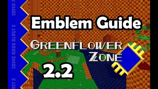 SRB2 Emblem Locations  Greenflower Zone 22 [upl. by Nitsir]