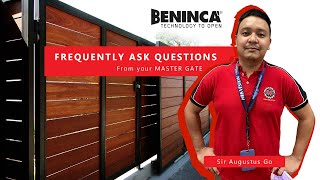 Frequently Ask Questions about BENINCA Automatic Gates  Automation and Security Inc [upl. by Egbert]