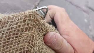 how to cover the peak of a gable end with hessian always protect lime mortar pointing from the sun [upl. by Katzir228]