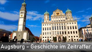 Augsburg  Geschichte im Zeitraffer  Spuren der Geschichte in der heutigen Stadt [upl. by Assiar133]