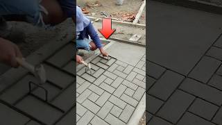 How to make road made of cement like brick 😳 shorts [upl. by Lletnuahs]