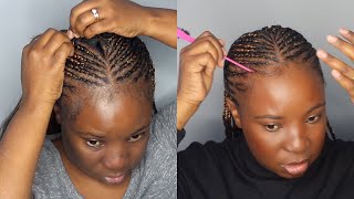 DIY Fulani Braids on Short Hair  Tribal Braids [upl. by Latnahc890]