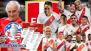 LISTA de CONVOCADOS de SELECCIÓN PERUANA a COPA AMÉRICA 2024 con CHRISTIAN CUEVA rumbo MUNDIAL 2026 [upl. by Heman]