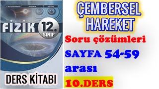 12SINIF FİZİK DERS KİTABI ÇEMBERSEL HAREKET SORU ÇÖZÜMLERİ10 [upl. by Adirem]