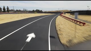 Tesla Fremont Flyover  Ride the new track  Jun 5 2021 [upl. by Chaddie]