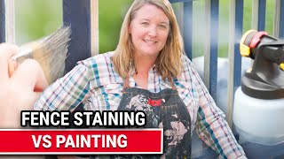 Fence Staining vs Painting  Ace Hardware [upl. by Macy]