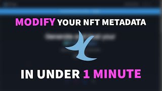 Modify your NFT Metadata Files  NFT Host [upl. by Harmonie433]