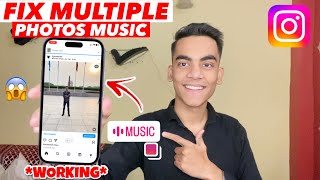Fix Instagram Multiple Photos Music Option Not Showing  Fix Music In Carousel Post On Instagram [upl. by Otsuj694]