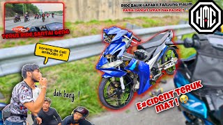 ADA LC135 v1 EciDent TERUK MAT  😭  Atas HIGHWAY terlampau RAMAI MAT  😰  BALiK RiDE LAPAKO 😈 [upl. by Cutcheon]