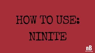 IT Skills Ep1 How to use Ninite [upl. by Cath868]