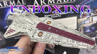 Venator Class Star Destroyer Unboxing  Star Wars Armada  Clone Wars Wave 10 Expansion [upl. by Assirehs]