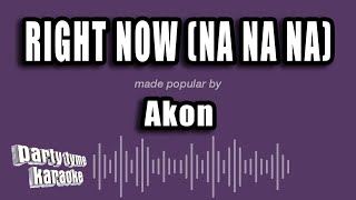 Akon  Right Now Na Na Na Karaoke Version [upl. by Odiug]