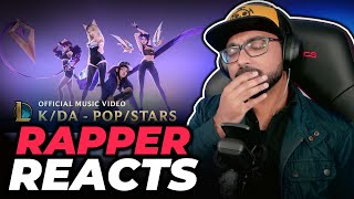 Rapper Reacts to KDA  POPSTARS Music Video  League of Legends  First Time Reaction [upl. by Idid]