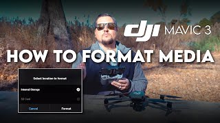 DJI Mavic 3  How to FORMAT Media [upl. by Cara]