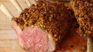 Rack of Lamb with Pistachio Crust  Pistachio Crusted Rack of Lamb Recipe [upl. by Brianne]