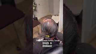 braids hairstyles alopecia stitchbraids naturalhair knotlessbraids How to thin hair care [upl. by Dami857]