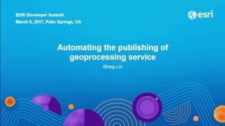 Python Automating the Publishing of Geoprocessing Services [upl. by Rauscher683]