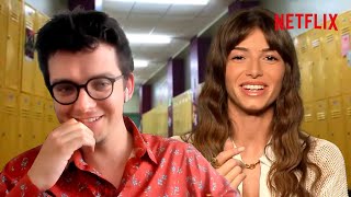 Asa Butterfield  Mimi Keene On Their First Times  Sex Education  Netflix [upl. by Nennek]