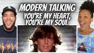 A VIBE FIRST TIME HEARING Modern Talking  Youre My Heart  Youre My Soul REACTION [upl. by Calvina]