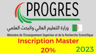 Inscription étudiants Master 20 sur progres 2023 [upl. by Attenad127]