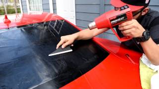 How to Tint a Back Window  Camaro [upl. by Eugaet]