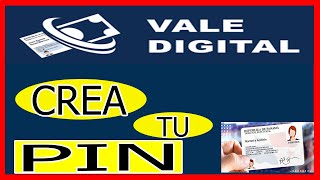 COMO CREAR TU PIN DEL VALE DIGITAL REGISTRAR [upl. by Naliorf]